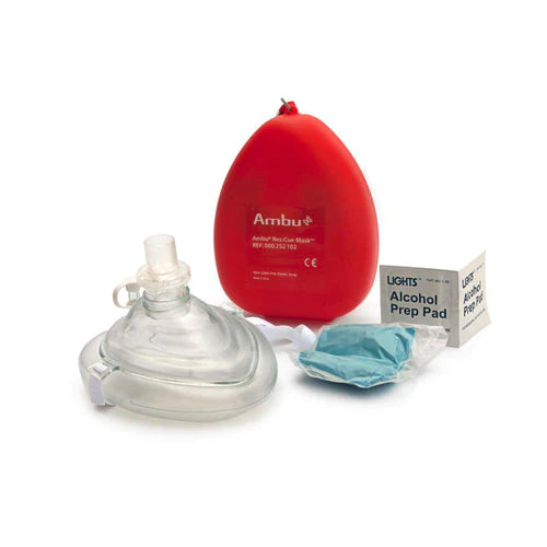 Ambu CPR Mask, Adult with O2 Inlet in Plastic Case SERVOXY INC