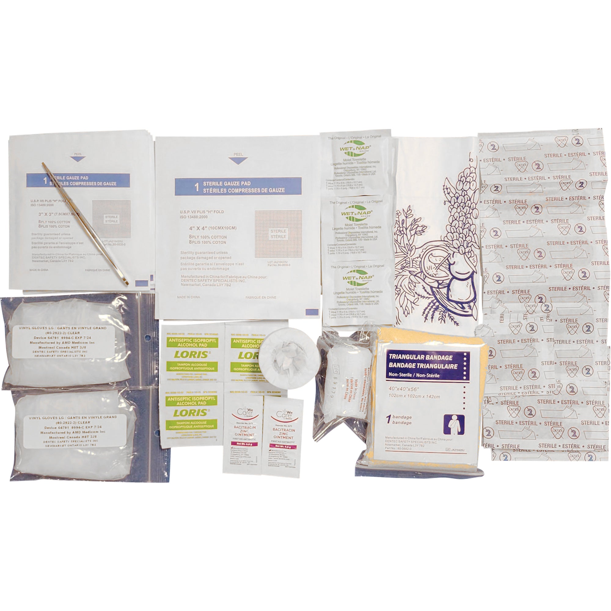 First Aid Kit Refill, Meets CSA Z1220-17 Standard Type 1 Personal - Servoxy Inc