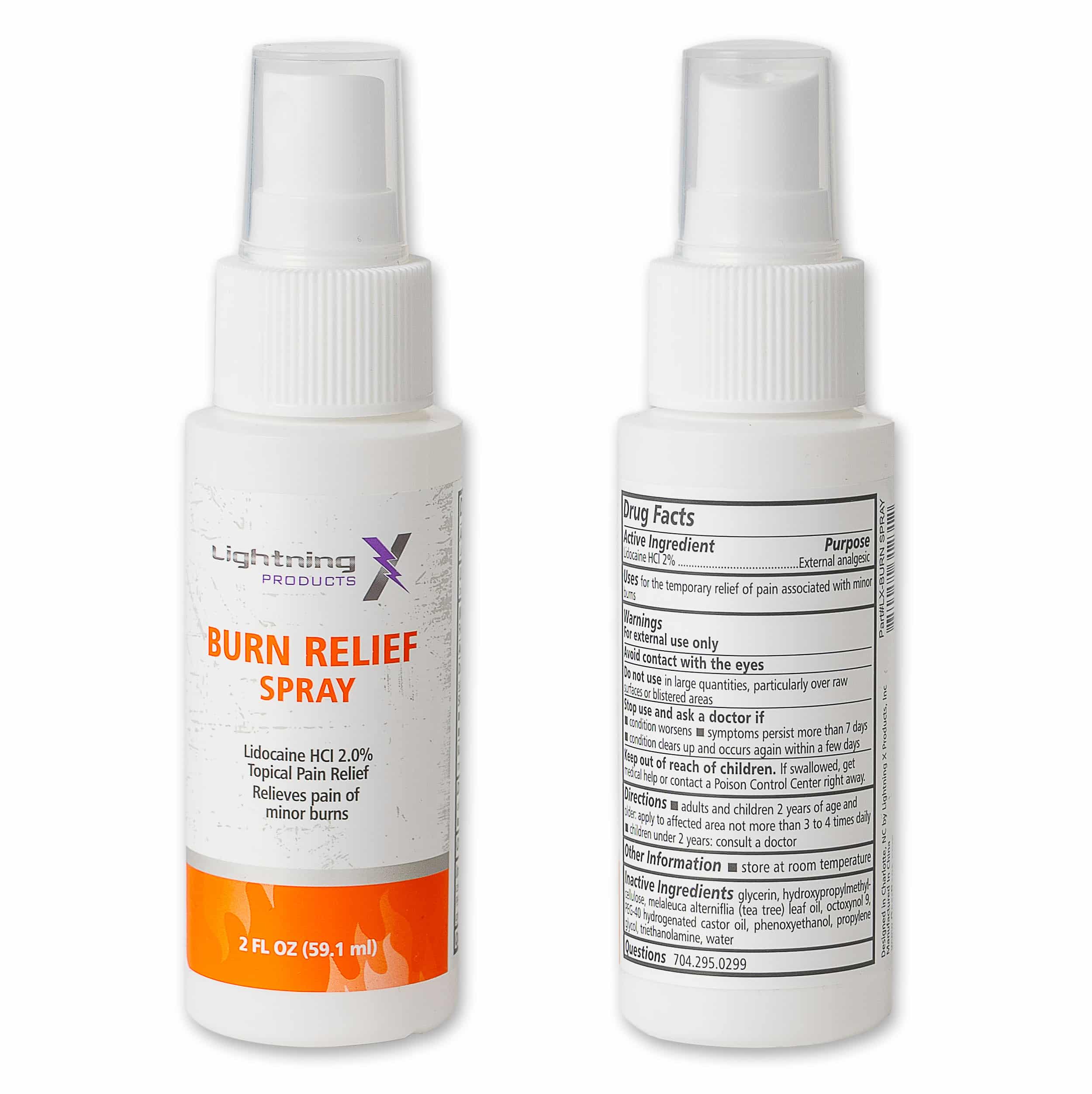 Lightning X Soothing Burn Spray w/ Lidocaine - Servoxy Inc