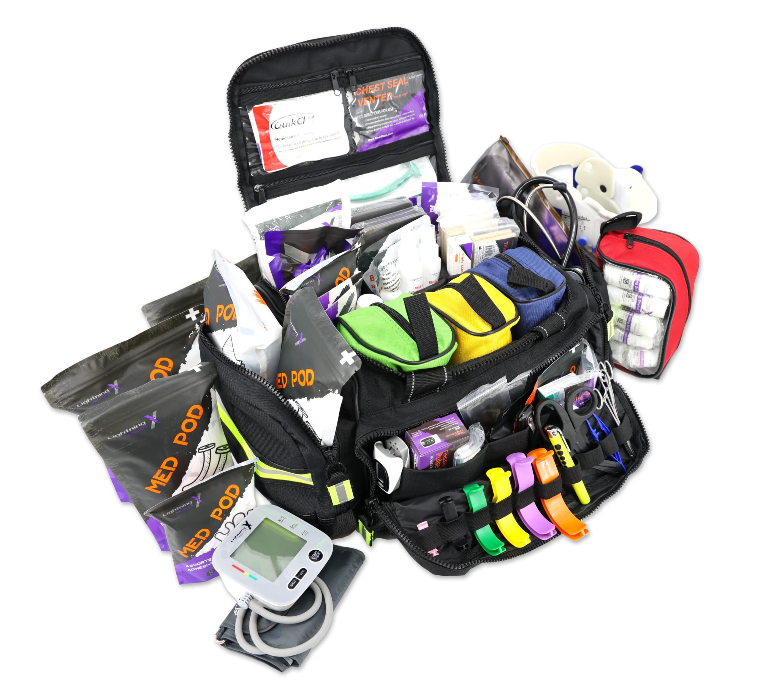 Modular Intermediate Trauma Bag w/ Advanced Fill Kit F - SERVOXY INC