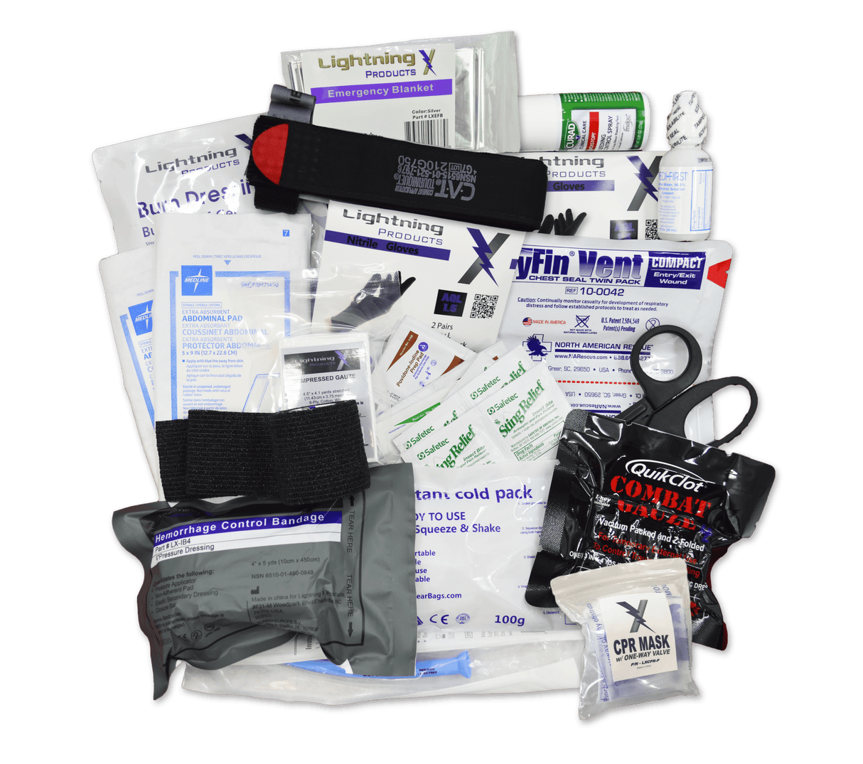 Lightning X Medical Fill Kit - Comprehensive First Responder Supplies - SERVOXY INC