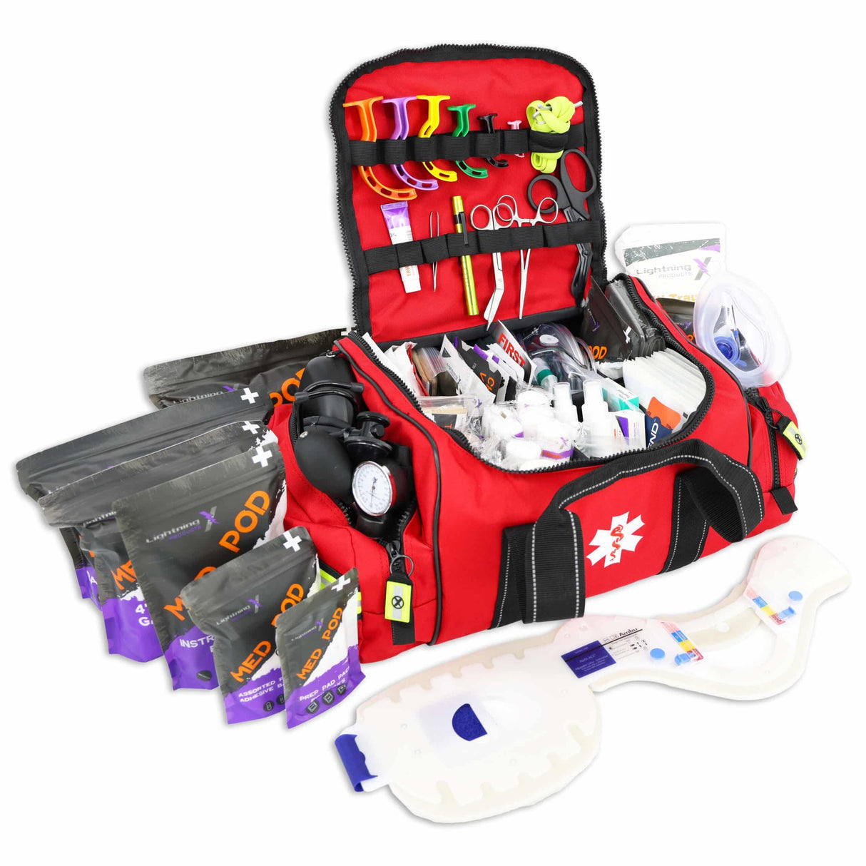 Large EMT Trauma Bag Fully Stocked 240+ Supplies | MB30-SKC