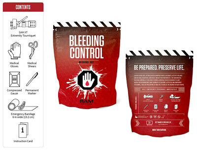 SAM Medical Bleeding Control Kit with IFAK Pouch - SERVOXY INC