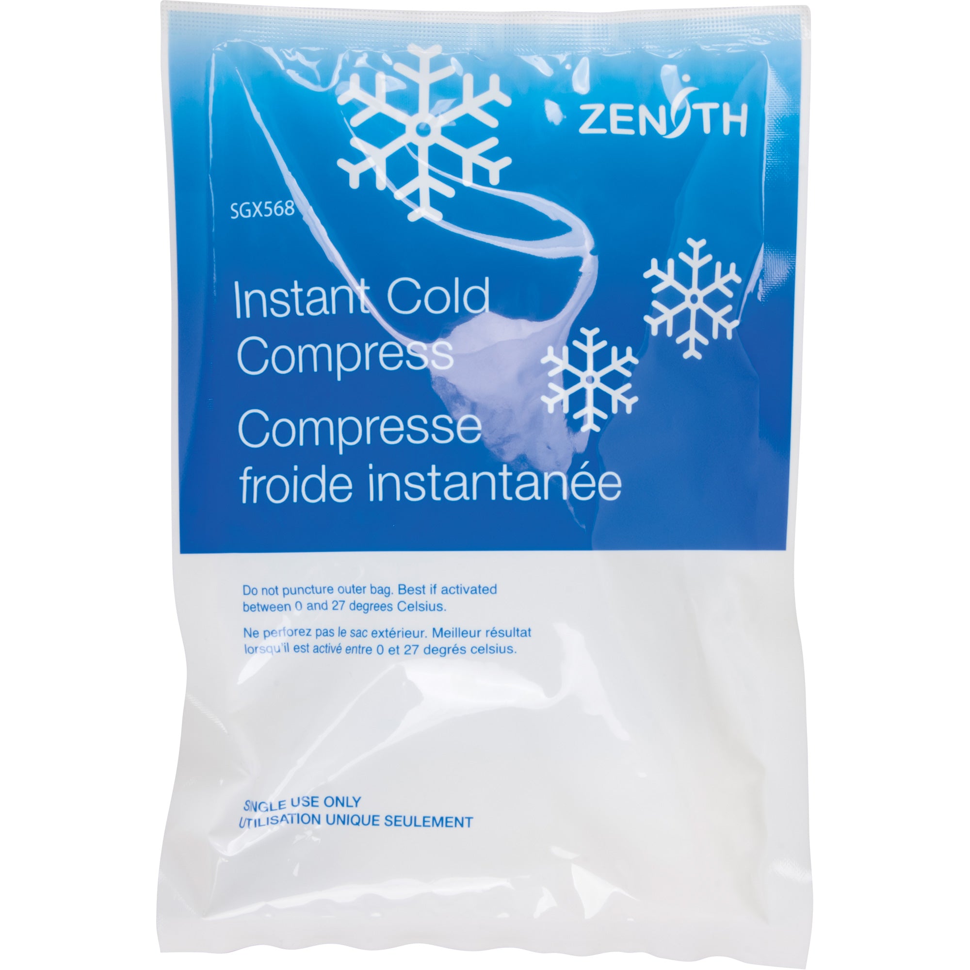 Instant Compress, Cold, Single Use, 6" x 9" - Servoxy Inc