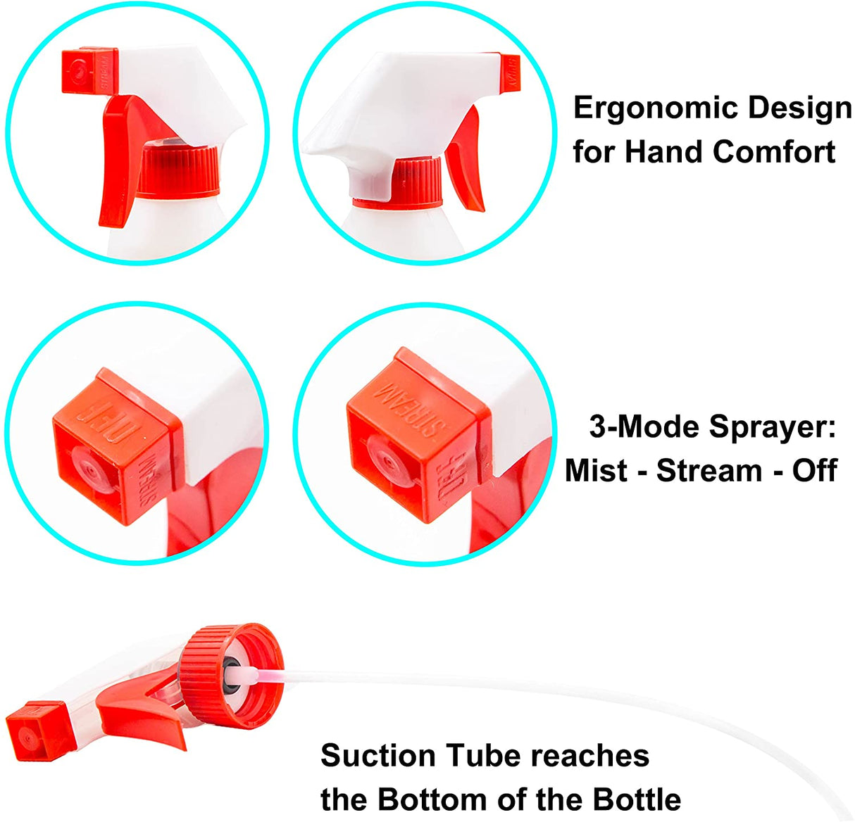 16 oz Spray Bottle for Cleaning Solutions - SERVOXY INC