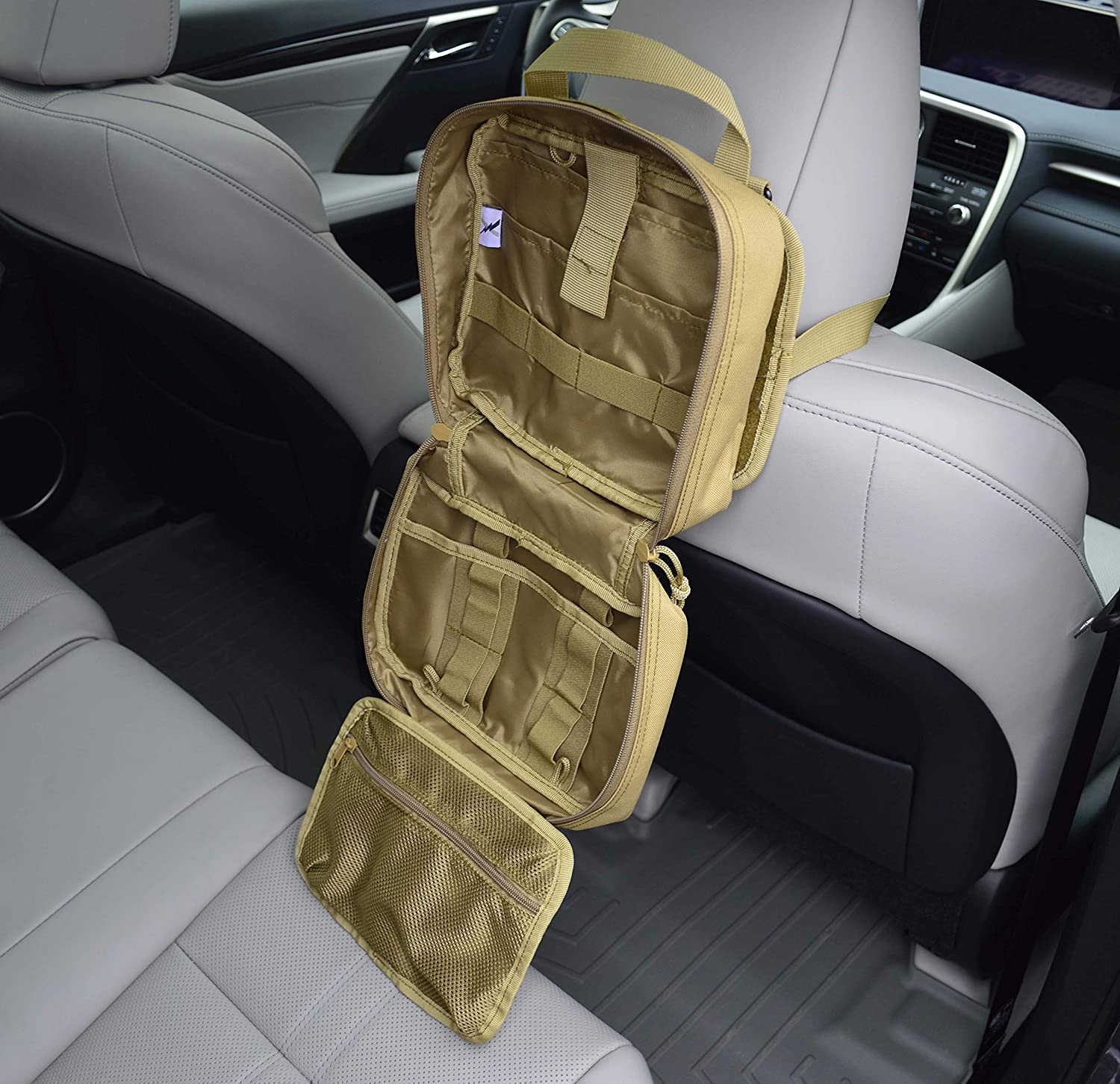 Lightning X Rip-Away Officer’s Patrol Tactical Gunshot & Trauma IFAK Kit w/Headrest Mount - SERVOXY INC