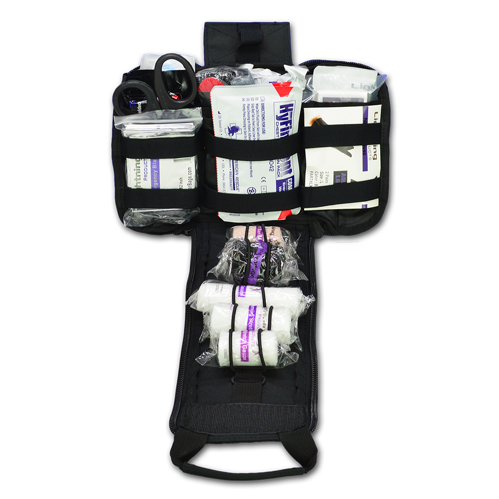 Spread eagle complete tactical gunshot & trauma IFAK kit stocked - SERVOXY INC