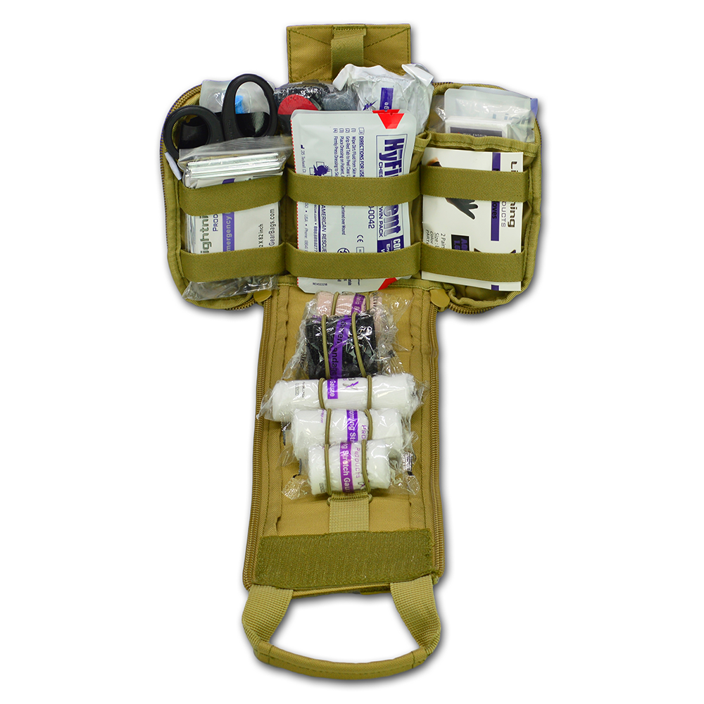 Spread eagle complete tactical gunshot & trauma IFAK kit stocked - SERVOXY INC
