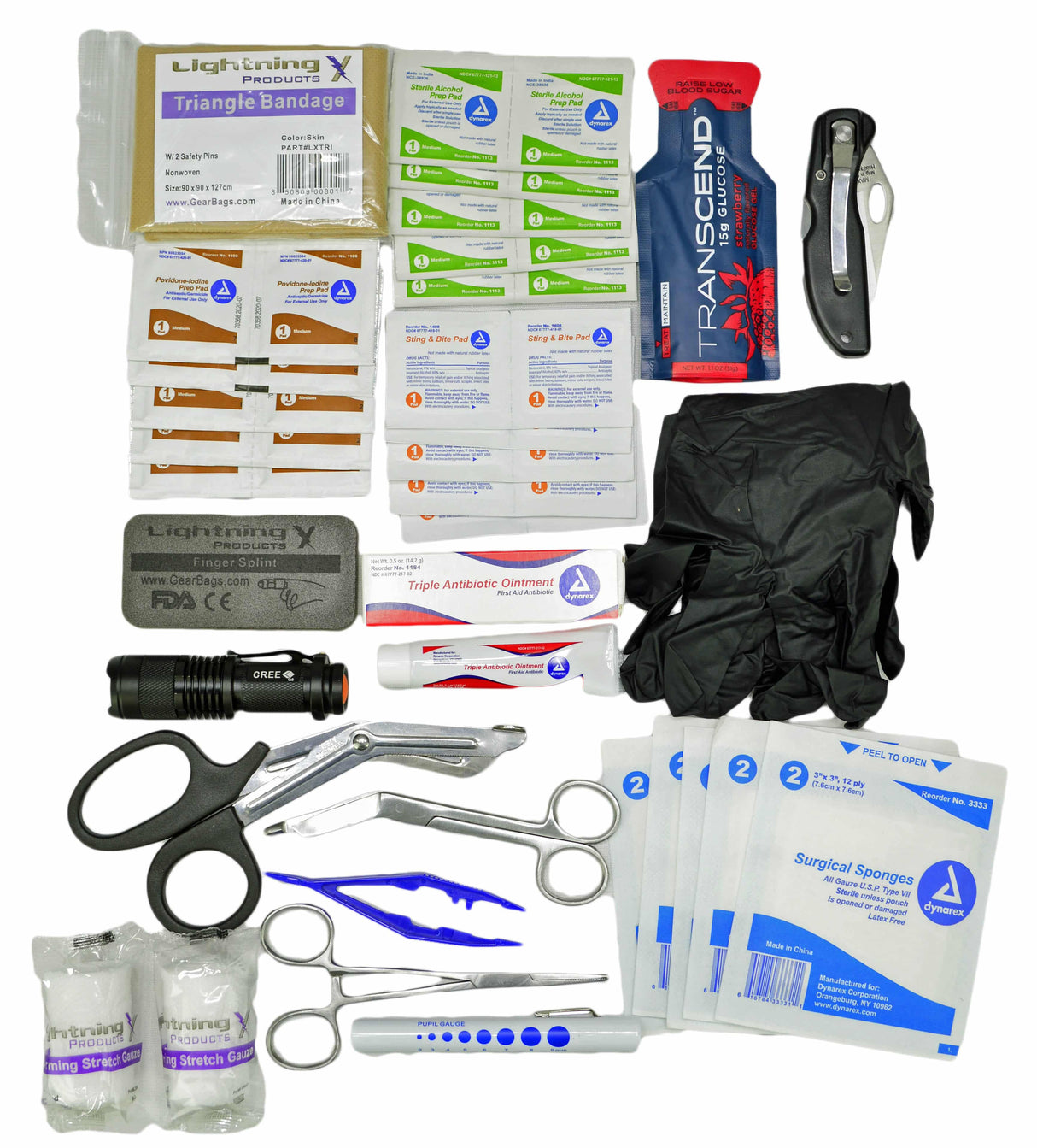 Essential EMT Hip Pouch Contents - Fill Kit G