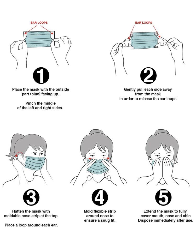 Ear Loop Face Masks 50 Pack Non-Medical - SERVOXY INC