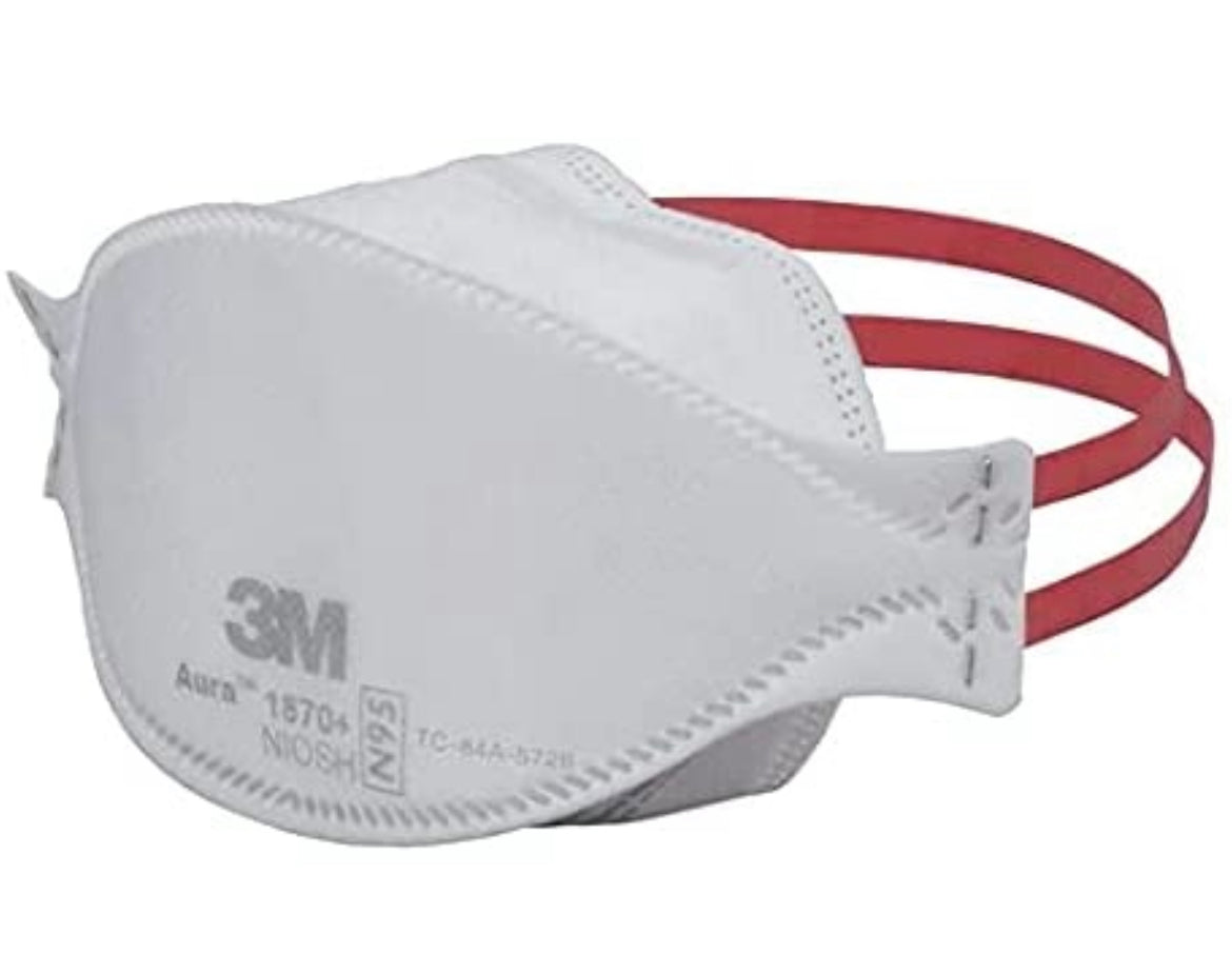 Aura™ Health Care Particulate Respirator 1870+, N95, NIOSH Certified - SERVOXY INC