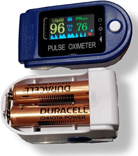 Finger pulse oximeter with LED display SpO2 Monitor with 2 X AAA Batteries. - SERVOXY INC
