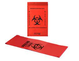 Infectious Waste Bags, Infectious Waste, 9" L x 6" W, 25 /pkg. - SERVOXY INC