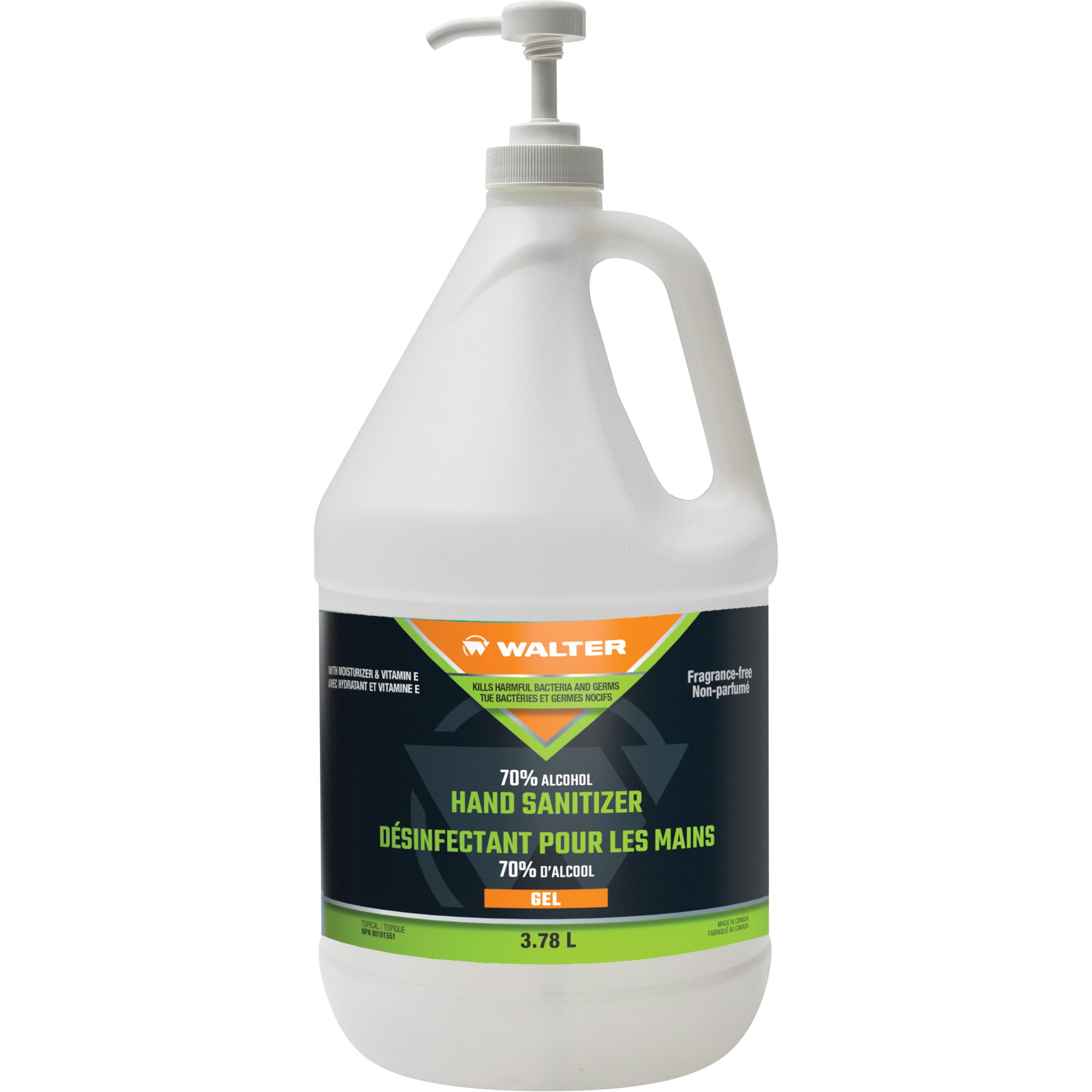 Gel Hand Sanitizer, 3.78 L, Jug, 70% Alcohol - SERVOXY INC
