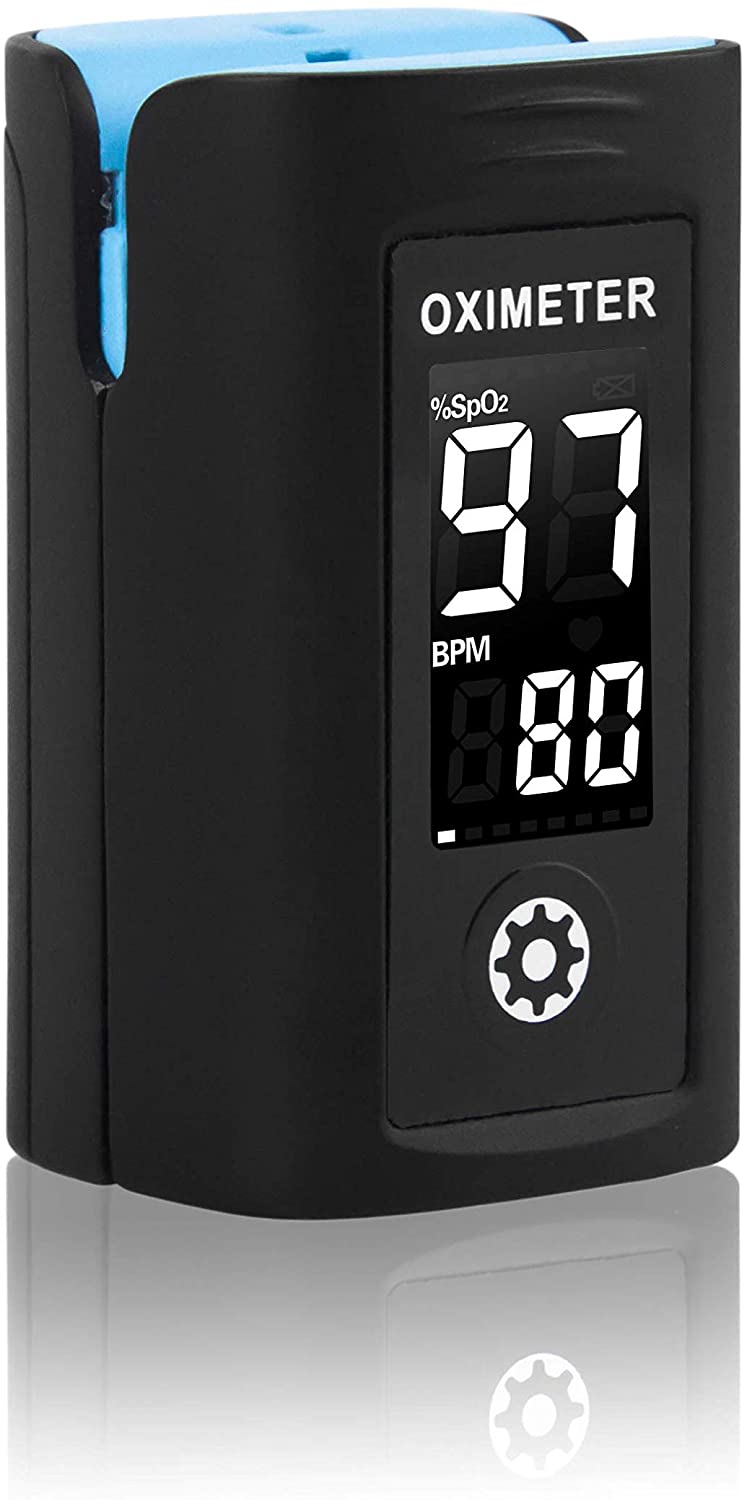 Pulse Oximeter with Lanyard and Protective Holder/Cary Bag - SERVOXY INC