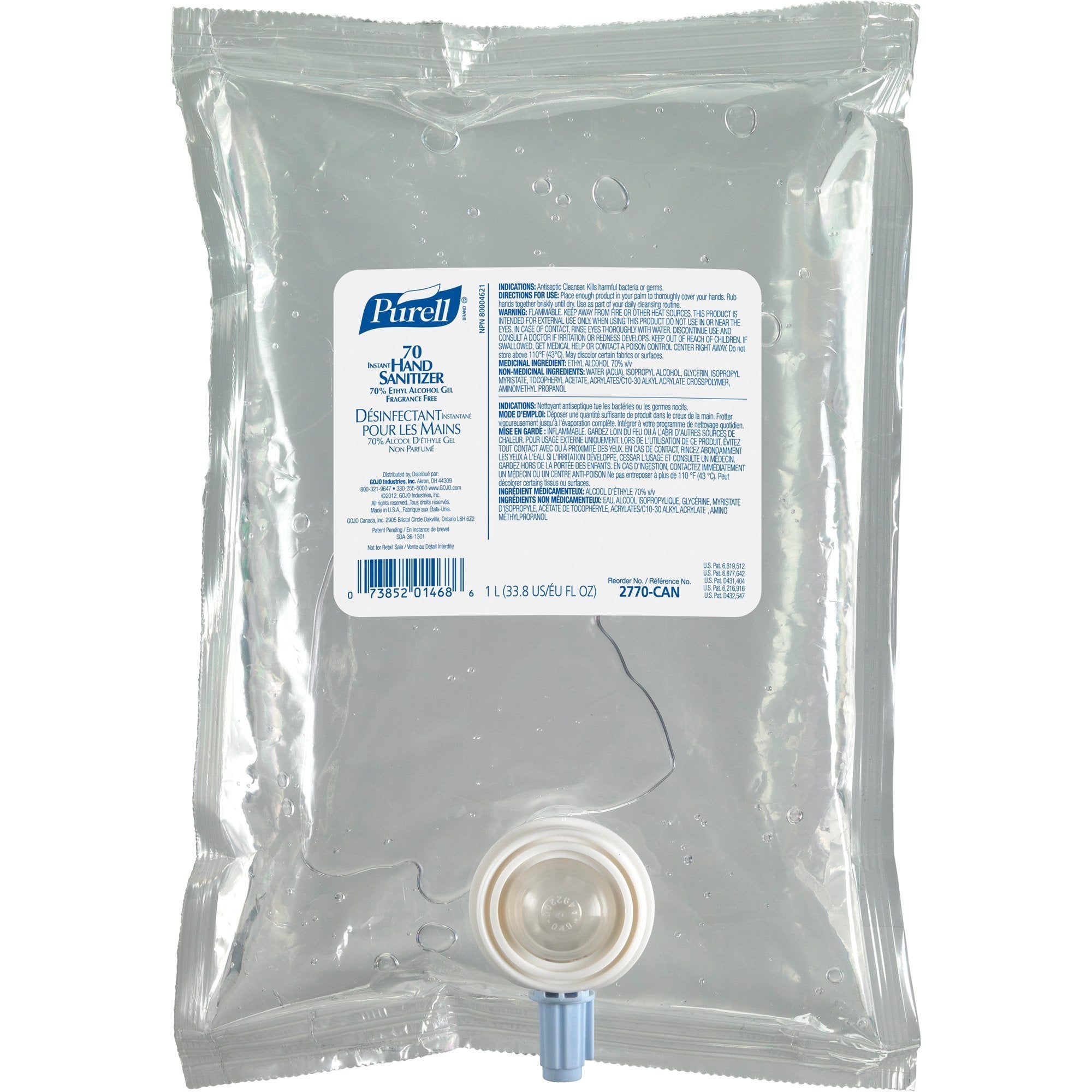 PURELL 70% Advanced Hand Sanitizer-2770-08-CAN00 - SERVOXY INC
