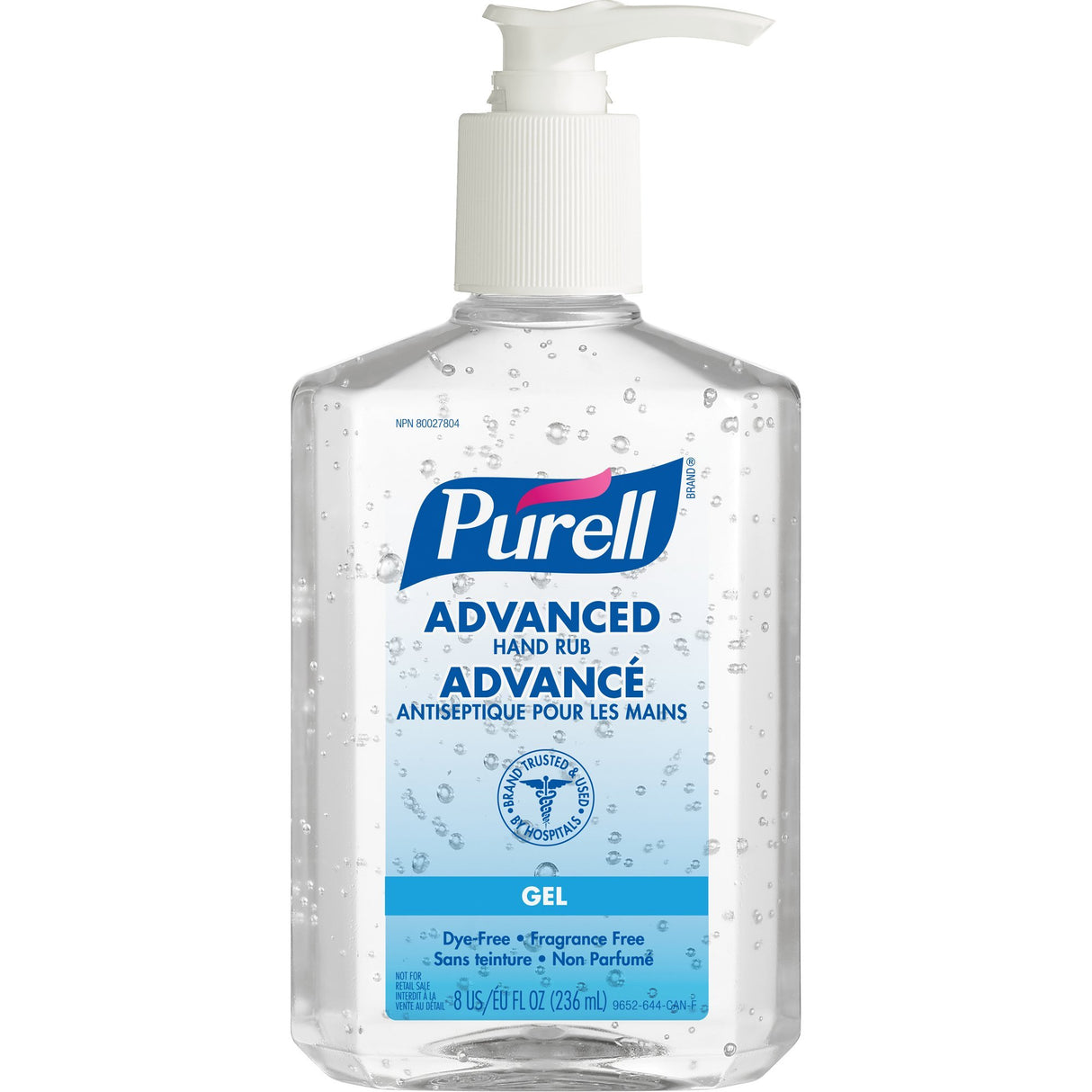 PURELL Advanced Hand Rub 236 ml Table Top Pump Bottle - SERVOXY INC