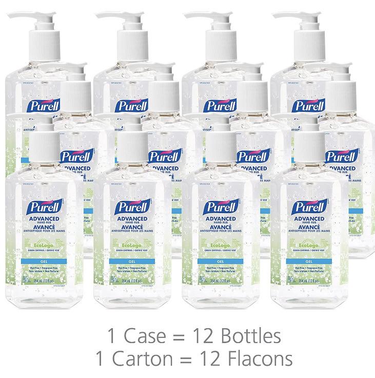 PURELL Advanced Hand Sanitizer 354ml Case Pack(12) - SERVOXY INC