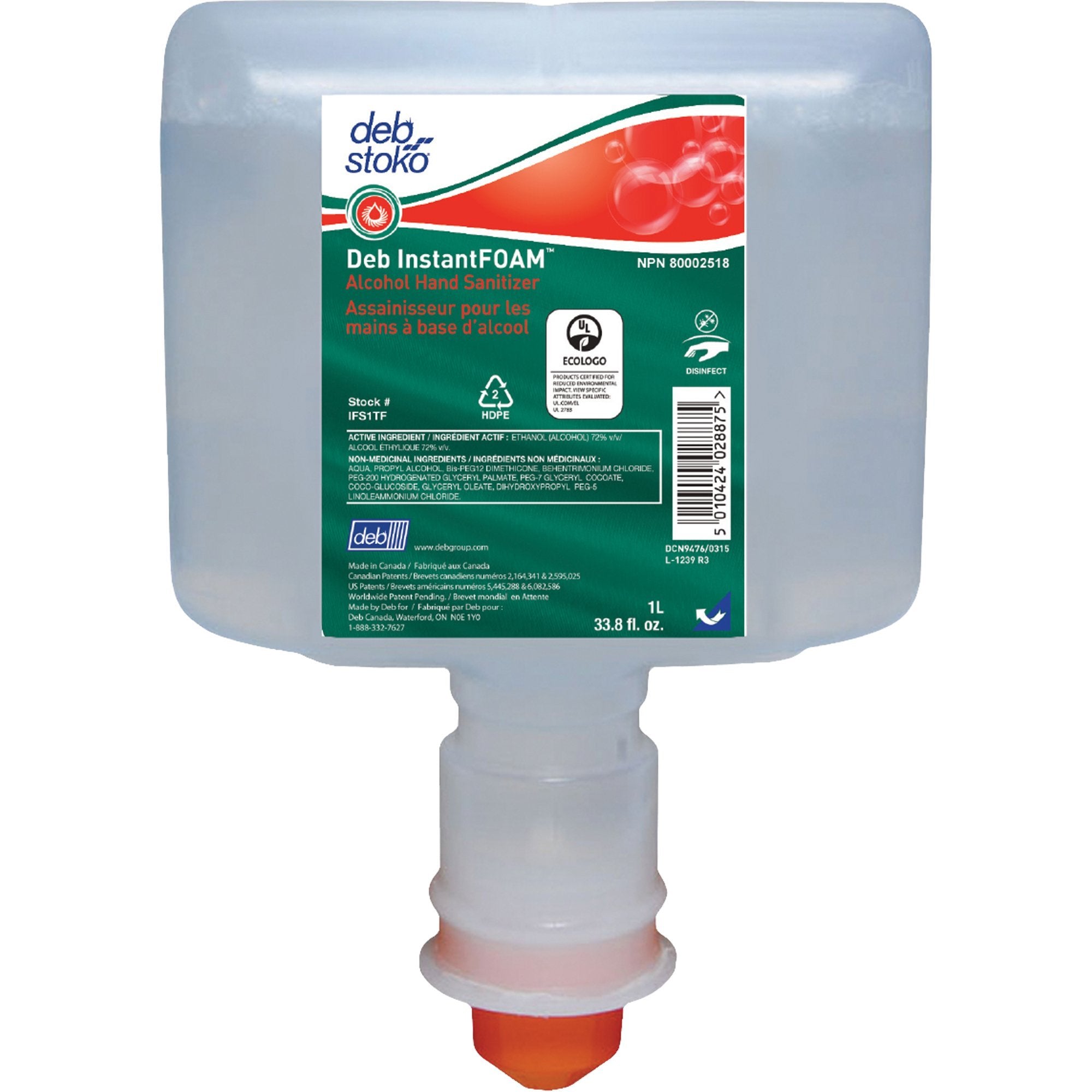 SC JOHNSON InstantFoam® Sanitizer Cartridge Refill - SERVOXY INC