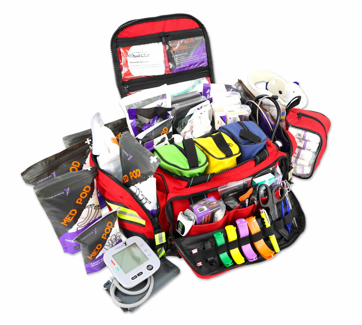 Modular Intermediate Trauma Bag w/ Advanced Fill Kit F - SERVOXY INC