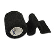 Black elastic bandage with a brand logo on a white background