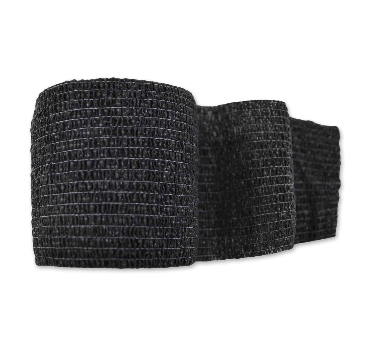 Black woven Bandage on a white background