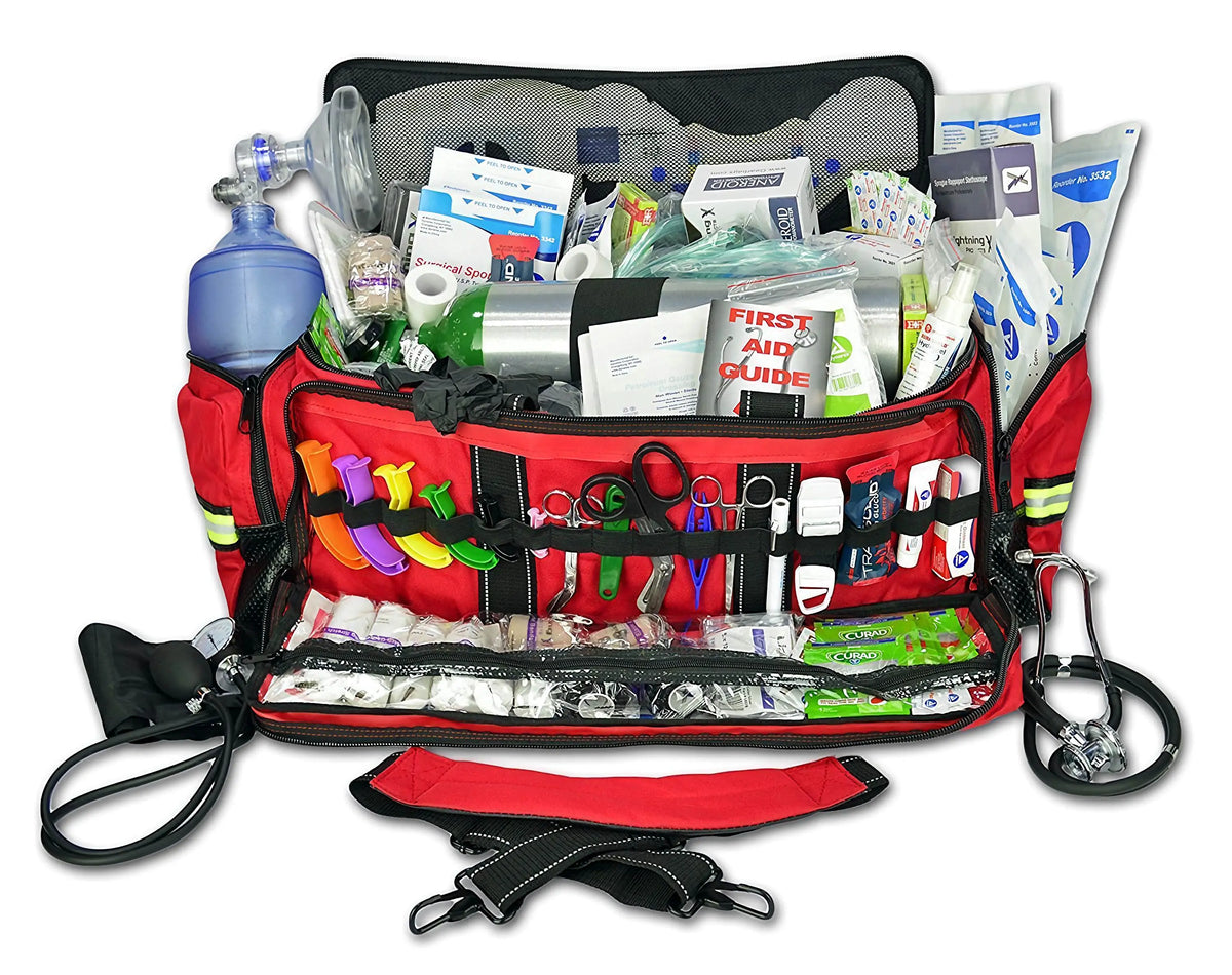 First Responder O2 Kit Lightning X Oxygen Trauma Medic First Responder Bag - Stocked