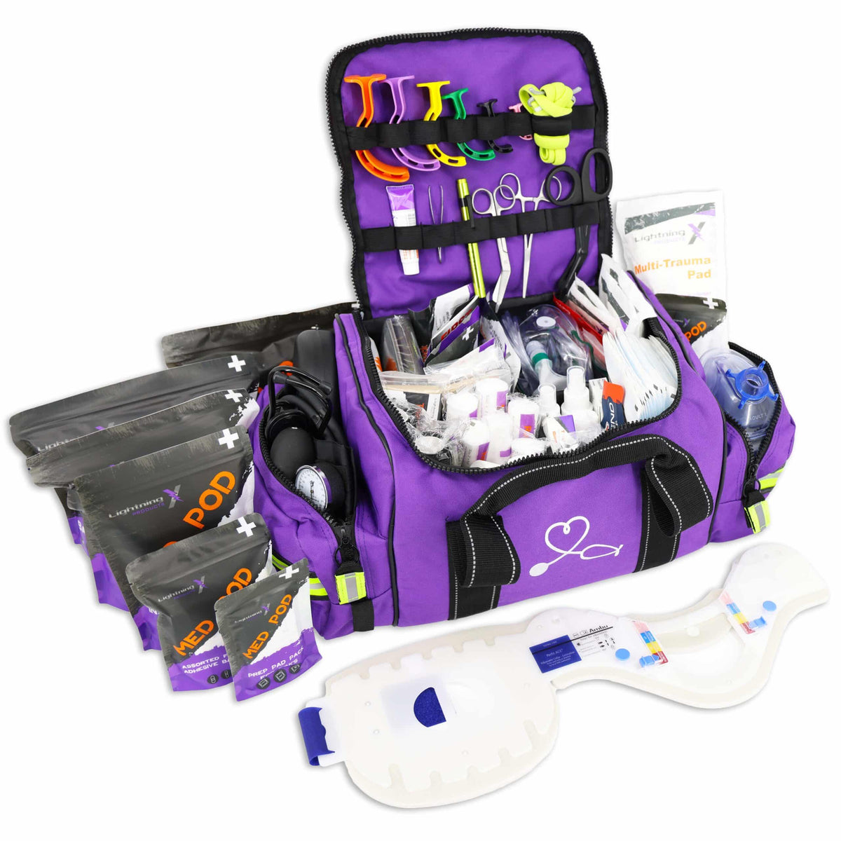 Large EMT Trauma Bag Fully Stocked 240+ Supplies | MB30-SKC