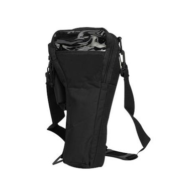 The image shows a shoulder carrying bag designed to hold a 