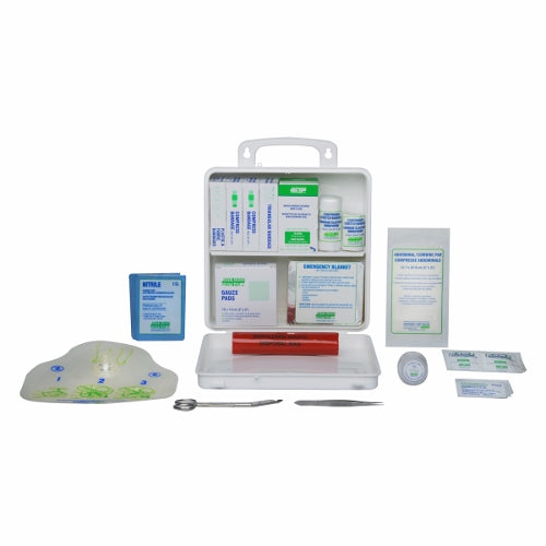 First Aid Kit, CSA Type 2, Basic for 2-25 Workers - 24 Unit Plastic Box - SERVOXY INC