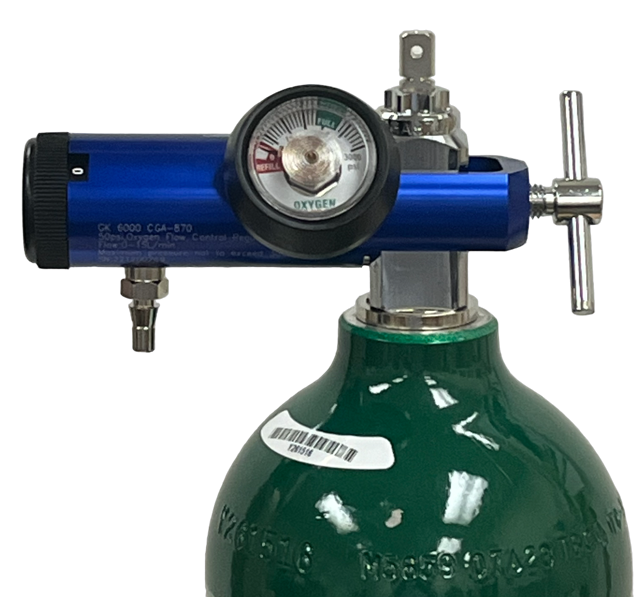 O2 Regulator Machine Brass / Aluminum Adjustable Oxygen Therapy Regulators | SERVOXY INC