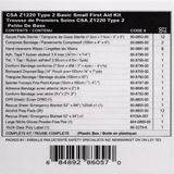 content list csa type 2 small kit