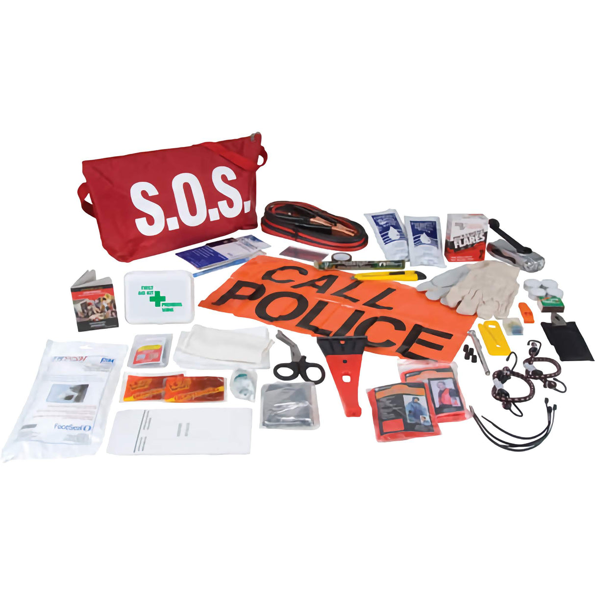 Deluxe Vehicle/Car-Truck-RV-S.O.S-Roadside Assistance Kit - SERVOXY INC