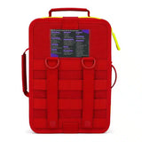 Large Waterproof First Aid Kit IPX7, Labeled Pockets, LXFAK-WP-B+