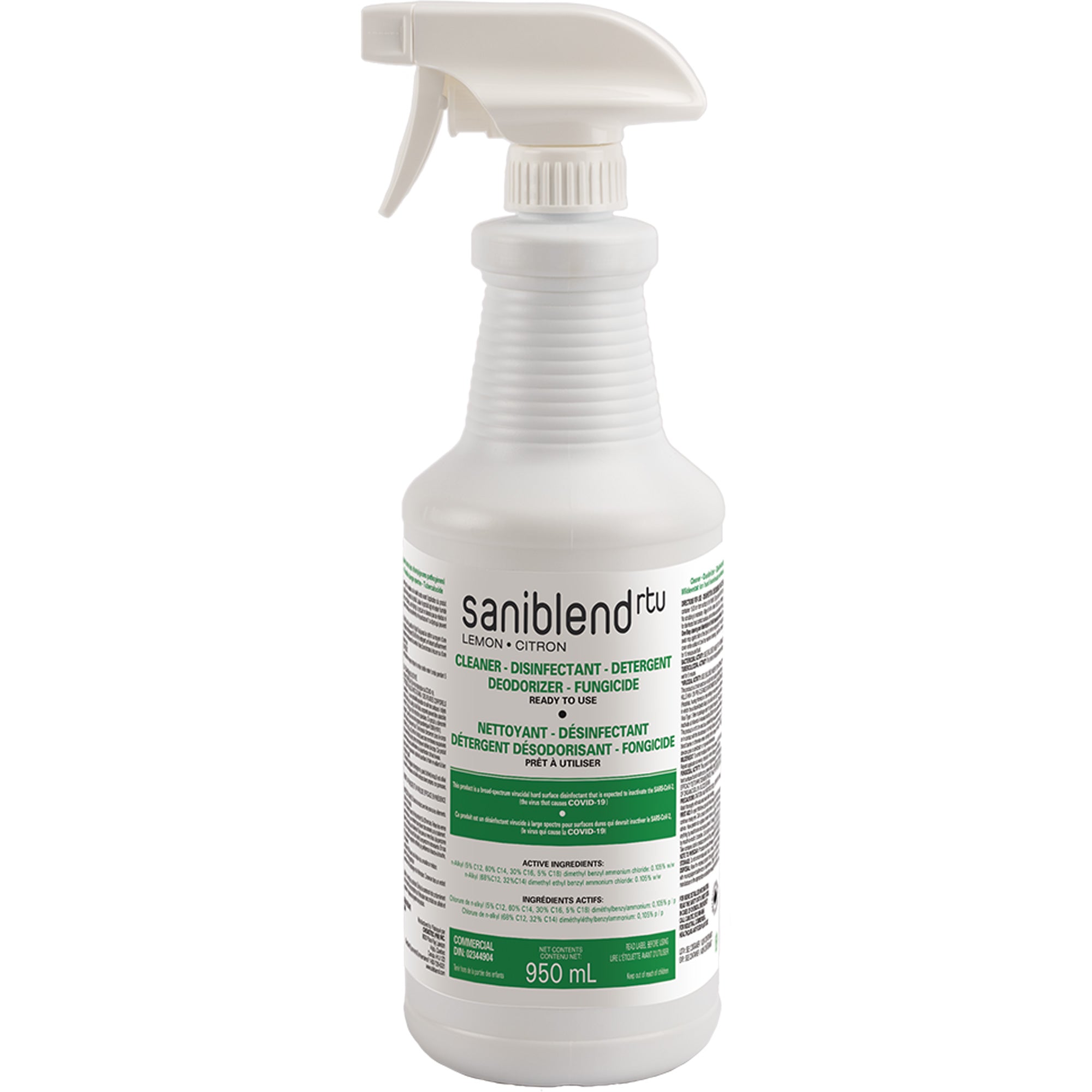 SaniBlend™ Ready-To-Use Disinfectant & Sanitizer - 950 ml Trigger Bottle - SERVOXY INC