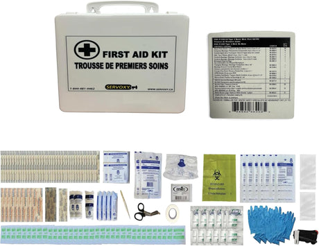 Workplace first aid kit for low-risk environments Quebec and Nova Scotia compliant