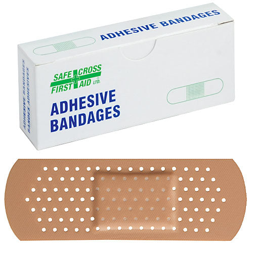 Bandages en plastique, 2,5 x 7,6 cm, 25 par boîte