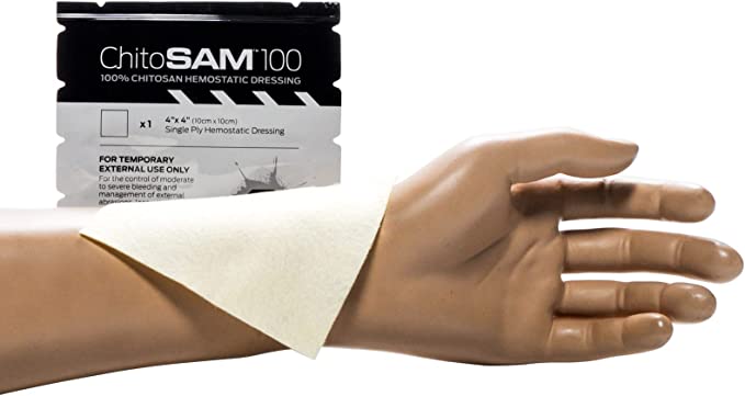 Sam Medical ChitoSAM 100 4" X 4" - SERVOXY INC