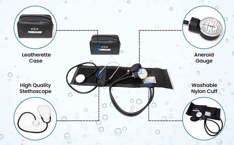 BP Cuff with Case - PROFESSIONAL DELUXE SPHYGMOMANOMETER ADULT - SERVOXY INC