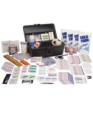 Athletics First Aid Kit packed in Water-Resistant Utility Box - SERVOXY INC