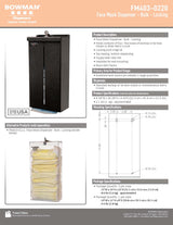 FACE MASK DISPENSER - LOCKING - SERVOXY INC