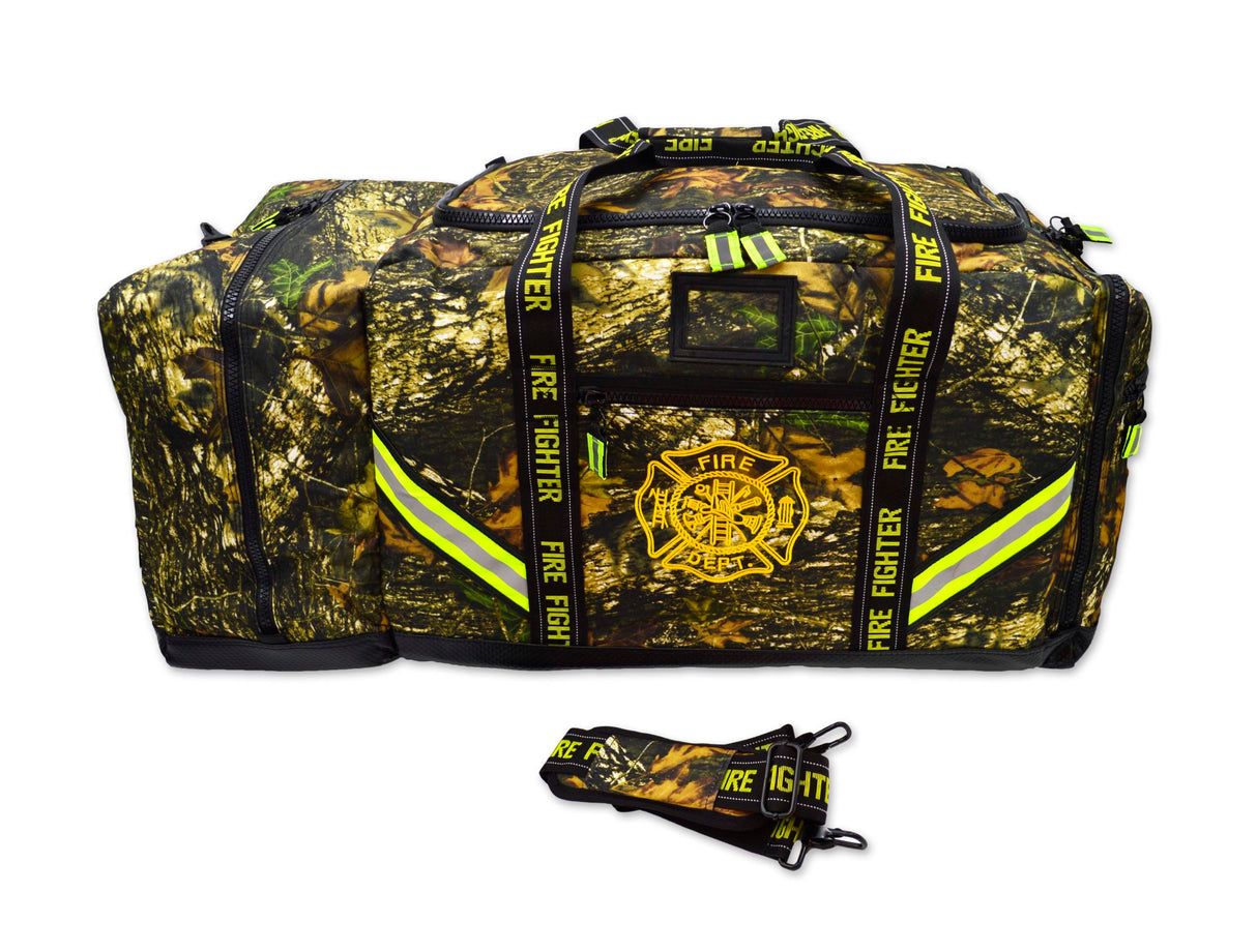 Lightning X Premium Camouflage 3XL Firefighter Step-In Gear Bag w/ Helmet Compartment – Deep Woods Camo - SERVOXY INC