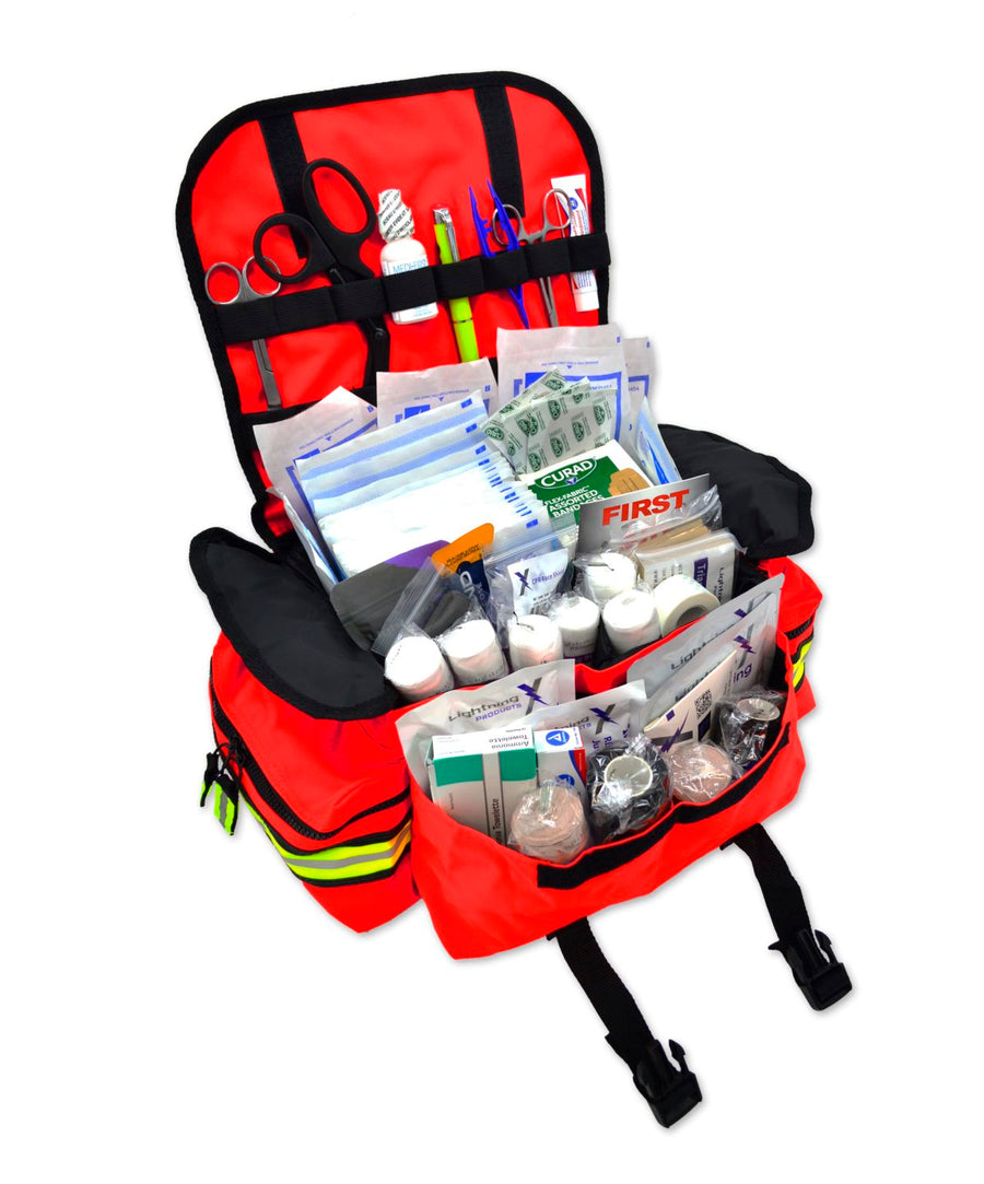 Lightning X First Responder Trauma Bag w Fill Kit A Red