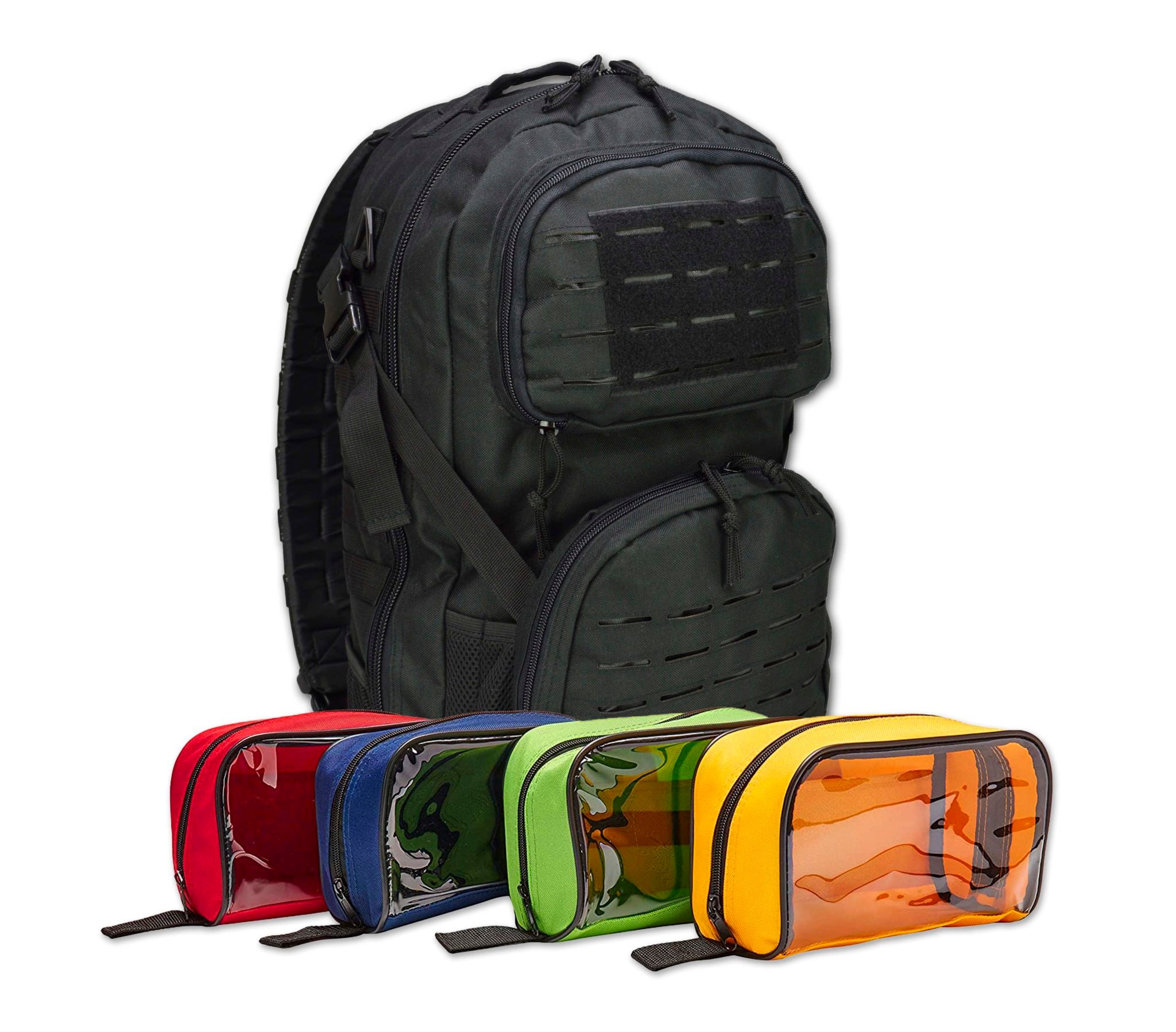 Premium tactical backpack w/ modular pouches & hydration port