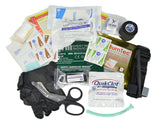 IFAK refill kit including CAT Tourniquet, Hyfin Chest Seal, QuikClot Gauze
