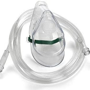 Masque à oxygène allongé pour adultes (paquet de 10)