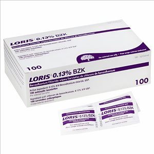 Lingettes antiseptiques « LORIS » 0,13 % BZK (100/boîte)