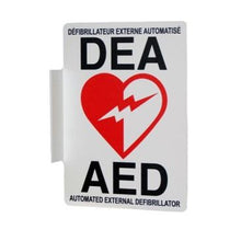 Bilingual Round Top AED/DEA Cabinet - SERVOXY INC