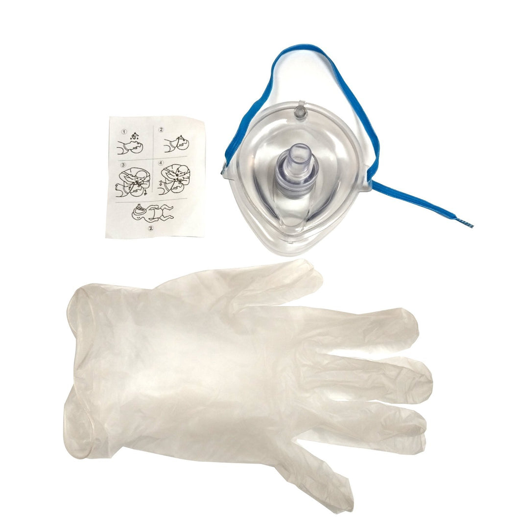 CPR Pocket Mask in Poly Bag W/Gloves - SERVOXY INC