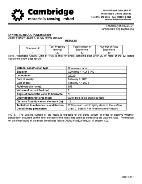 Disposable Procedural Face Masks - SERVOXY INC